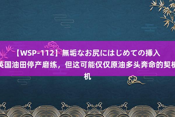 【WSP-112】無垢なお尻にはじめての挿入 英国油田停产磨练，但这可能仅仅原油多头奔命的契机