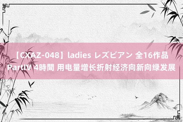 【CXAZ-048】ladies レズビアン 全16作品 PartIV 4時間 用电量增长折射经济向新向绿发展