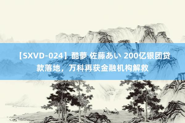 【SXVD-024】酷夢 佐藤あい 200亿银团贷款落地，万科再获金融机构解救