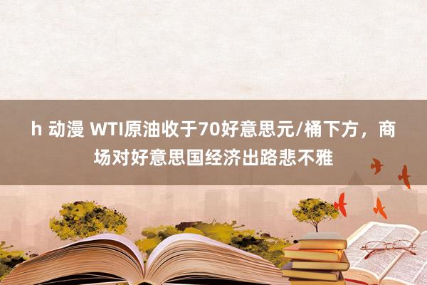 h 动漫 WTI原油收于70好意思元/桶下方，商场对好意思国经济出路悲不雅